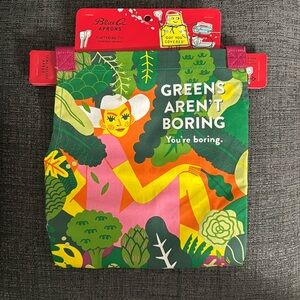 NWT Blue Q Aprons - Greens Aren’t Boring Apron